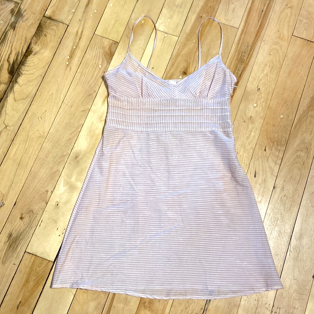Urban Outfitters Sparkle & Fade pink striped chemise, size M - Picture 1 of 10